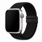 Apple Watch Gevlochten Bandje Zwart, weergave bij een Apple Watch