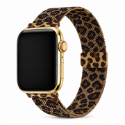 Apple Watch Milanees Bandje Leopard, weergave bij een Apple Watch