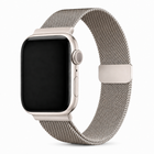 Apple Watch Milanees Bandje Starlight, weergave bij een Apple Watch