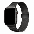 Apple Watch Milanees Bandje Zwart, weergave bij een Apple Watch