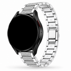 Samsung Galaxy Watch Diamant Schakelband Zilver, weergave bij een Samsung Galaxy Watch