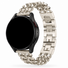 Samsung Galaxy Watch Dubbele Schakelband Starlight, weergave bij een Samsung Galaxy Watch