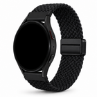 Samsung Galaxy Watch Gevlochten Bandje Zwart, weergave bij een Samsung Galaxy Watch
