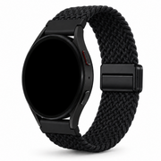 Samsung Galaxy Watch Gevlochten Bandje Zwart, weergave bij een Samsung Galaxy Watch