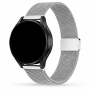 Samsung Galaxy Watch Milanees Bandje Zilver, weergave bij een Samsung Galaxy Watch
