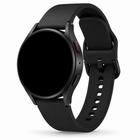 Samsung Galaxy Watch Siliconen Bandje Zwart, weergave bij een Samsung Galaxy Watch