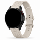 Samsung Galaxy Watch Panterprint Siliconen Bandje Starlight, weergave bij een Samsung Galaxy Watch