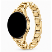 Samsung Galaxy Watch V-Schakelband Goud, weergave bij een Samsung Galaxy Watch