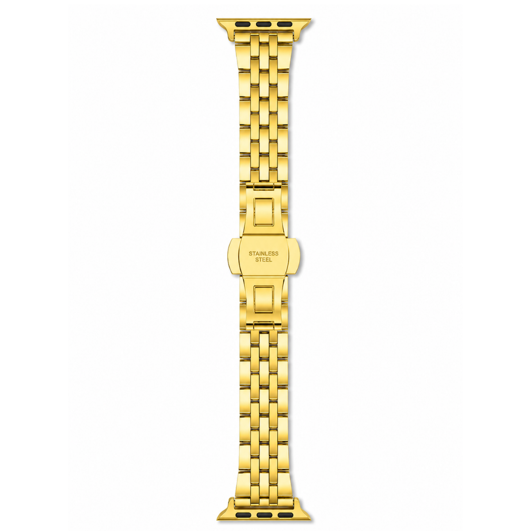 Apple Watch Mosaic Schakelband Goud, achterzijde van het bandje