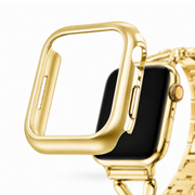 Apple Watch Bumper Hoesje Goud, weergave bij een Apple Watch